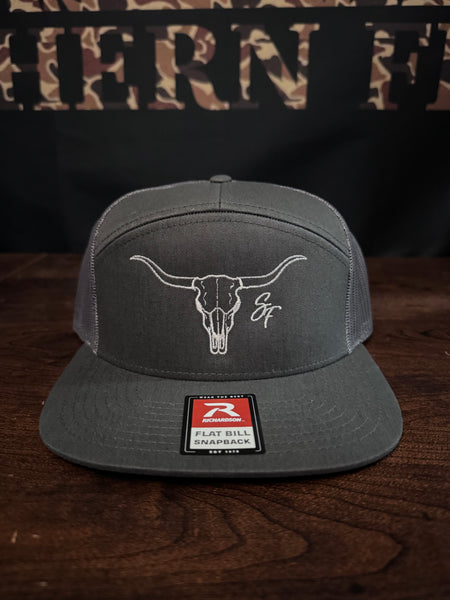 Longhorn Charcoal 7 Panel
