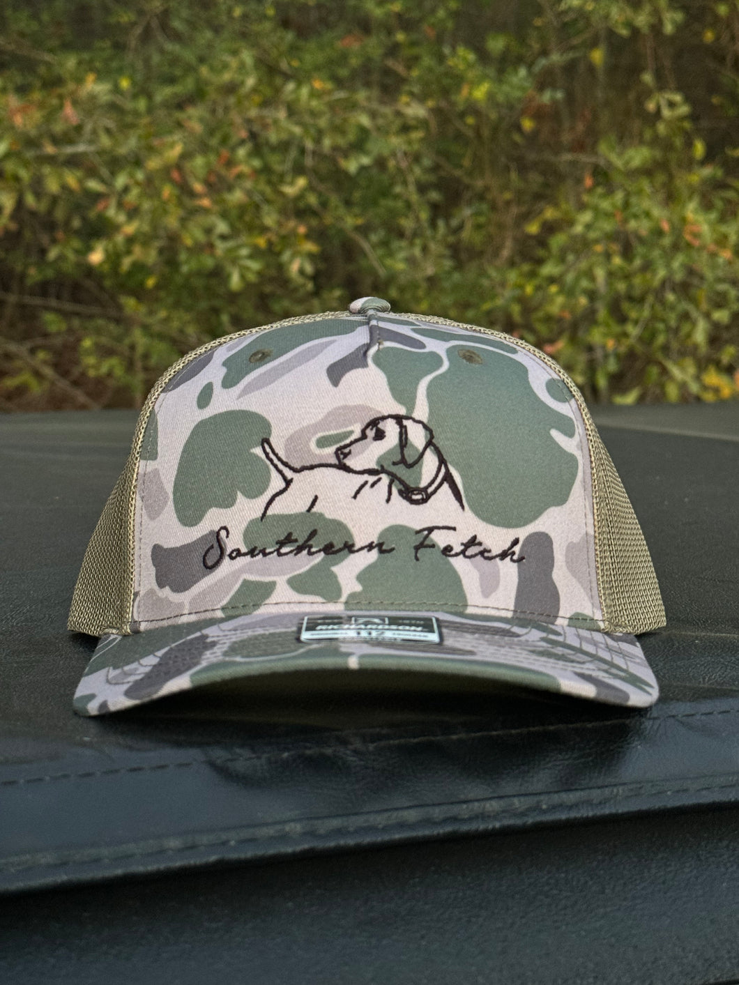 Pointer Dog Old School Grey 5 Panel Hat