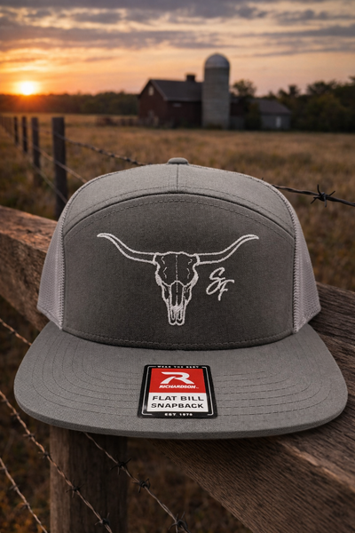 Longhorn Charcoal 7 Panel