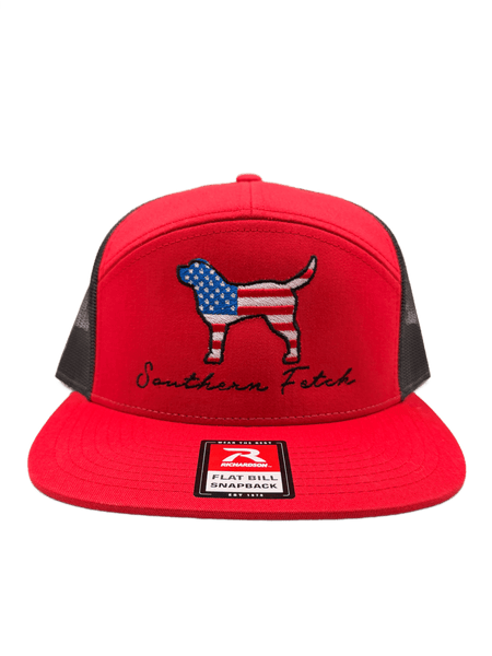 USA Retriever Red/Black 7 Panel